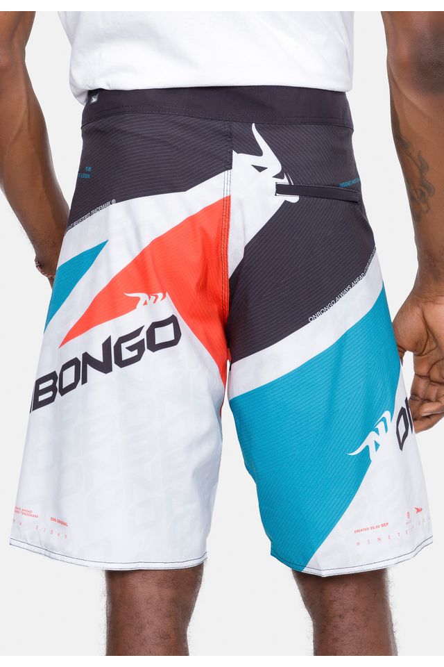 Boardshort-Onbongo-Lord-Preto-Com-Azul
