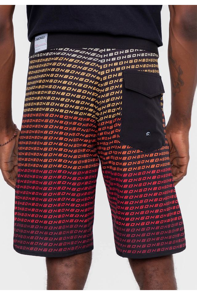 Boardshort-Onbongo-Will-Preto-Com-Laranja