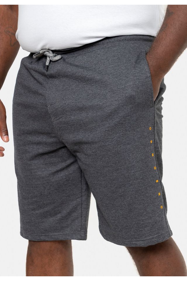 Bermuda-Onbongo-Moletom-Plus-Size-Lion-Cinza-Mescla-Escuro