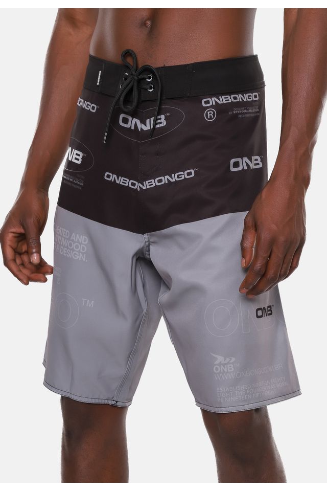 Boardshort-Onbongo-Brand-Preto