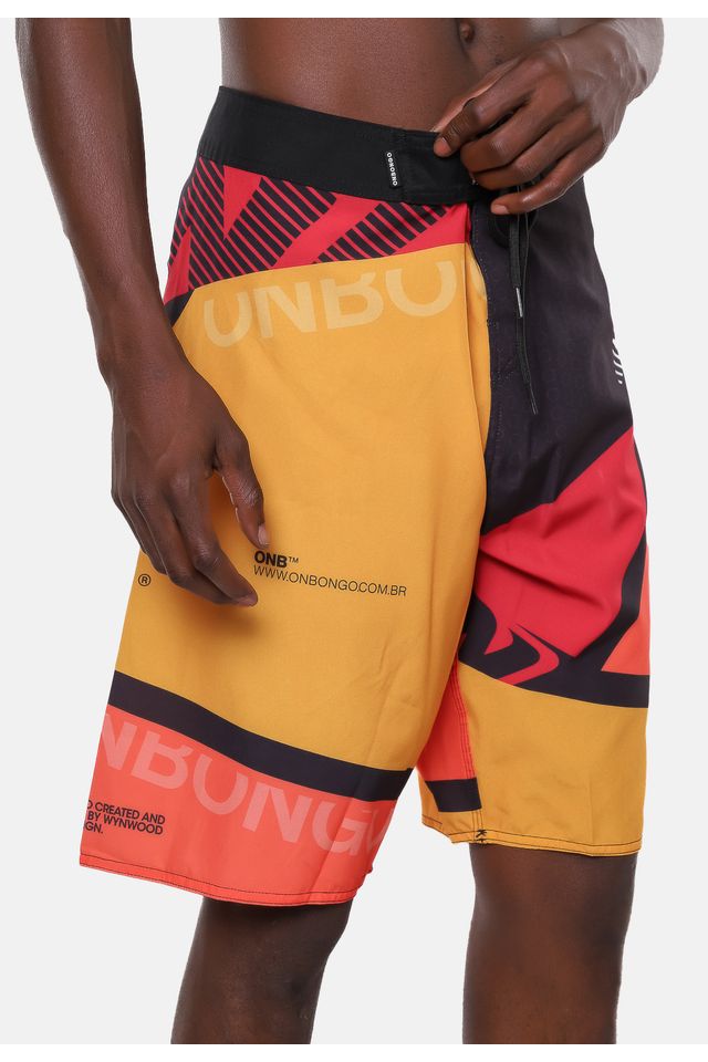 Boardshort-Onbongo-Snc88-Vermelho-Laranja