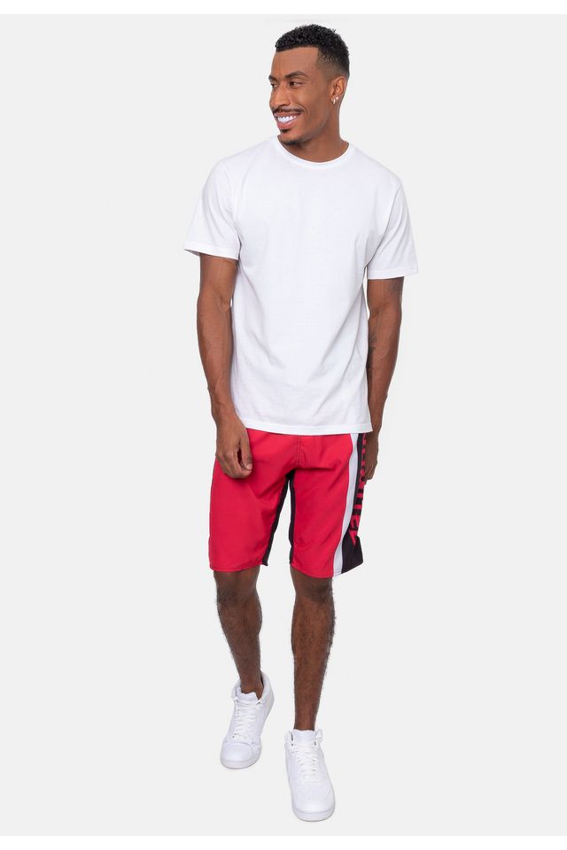 Boardshort-Ecko-Hit-Preto-e-Vermelho