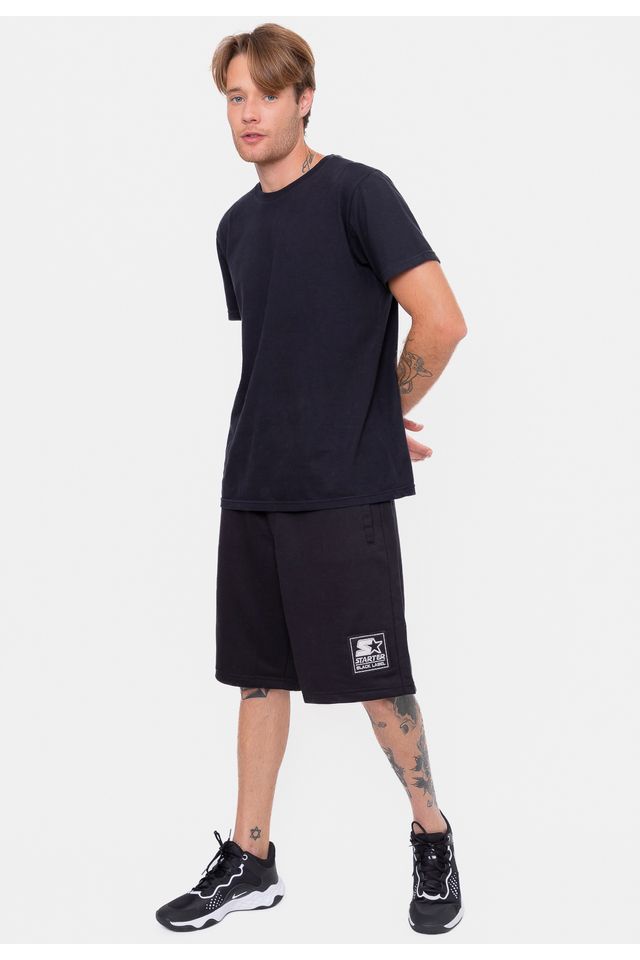 Bermuda-Starter-Moletom-Over-Preta