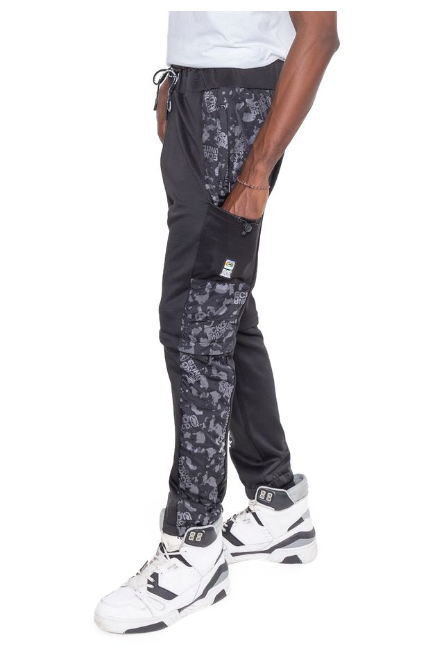 Calca-Ecko-Bermuda-Sintetica-Preta