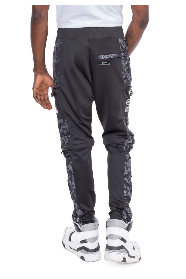 Calca-Ecko-Bermuda-Sintetica-Preta