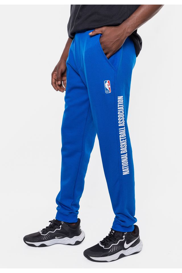 Calca-NBA-Moletom-Masculina-Mescla-Azul