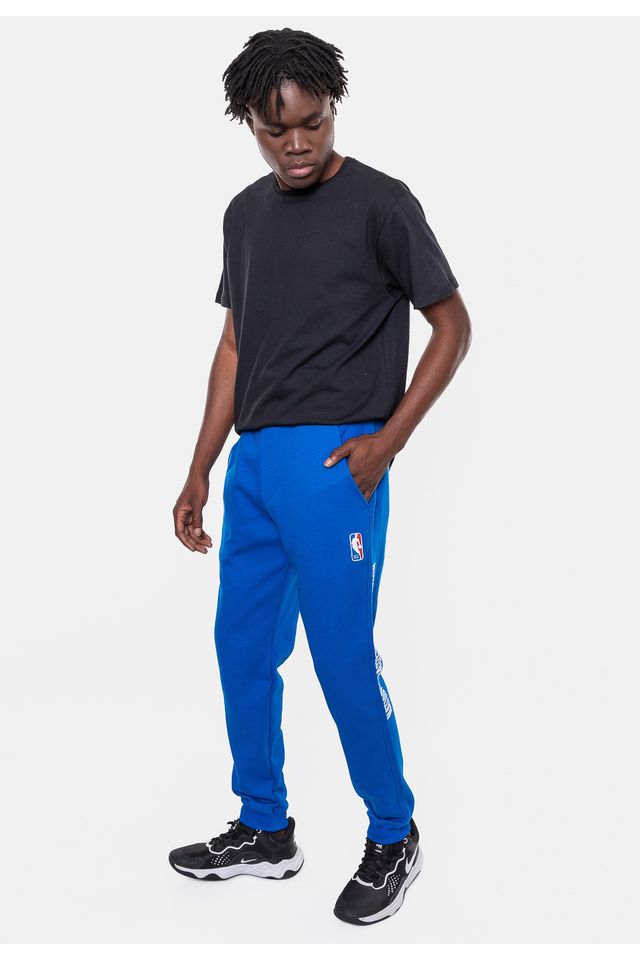 Calca-NBA-Moletom-Masculina-Mescla-Azul