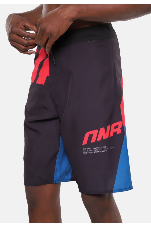 Boardshort-Onbongo-Wyn-Preto-Vermelho