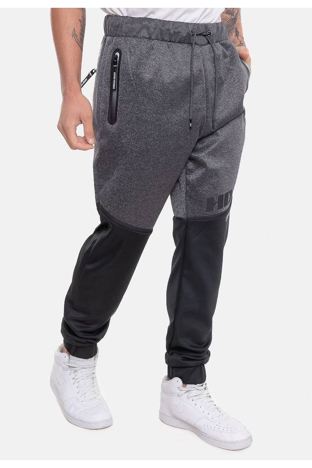 Calca-HD-Moletom-Cinza-Mesc-Esc-Preta