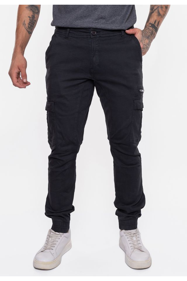 Calca-HD-Cargo-Jogger-Preta Calca-HD-Cargo-Jogger-Preta