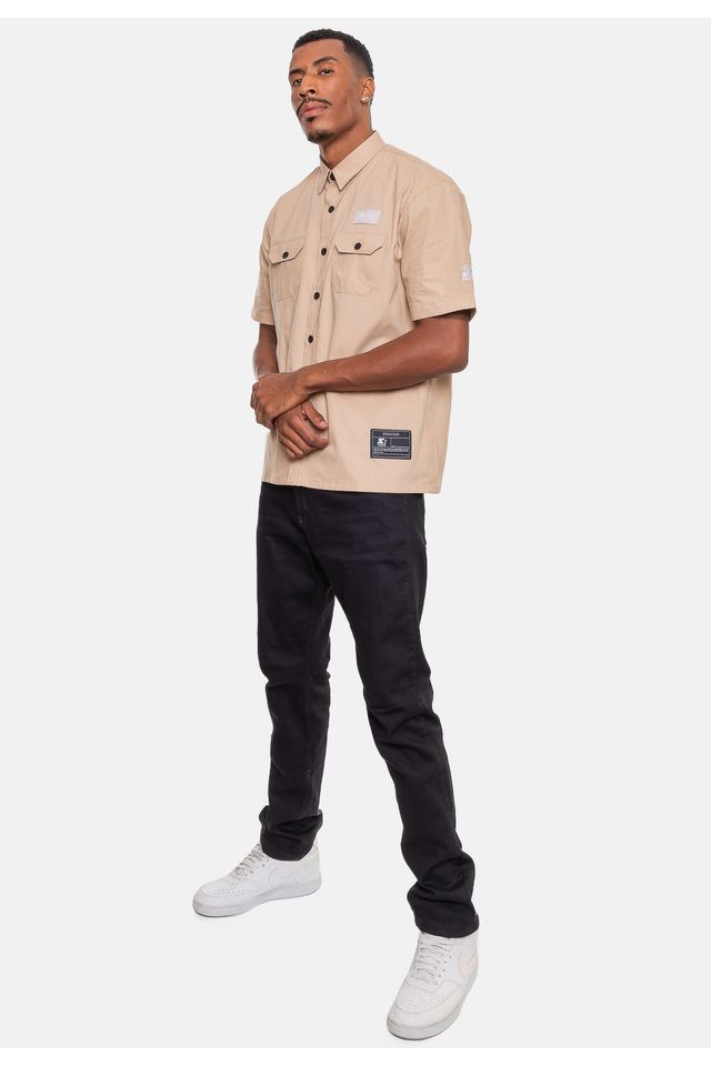 Camisa-Starter-Masculina-Label-ST-Bege