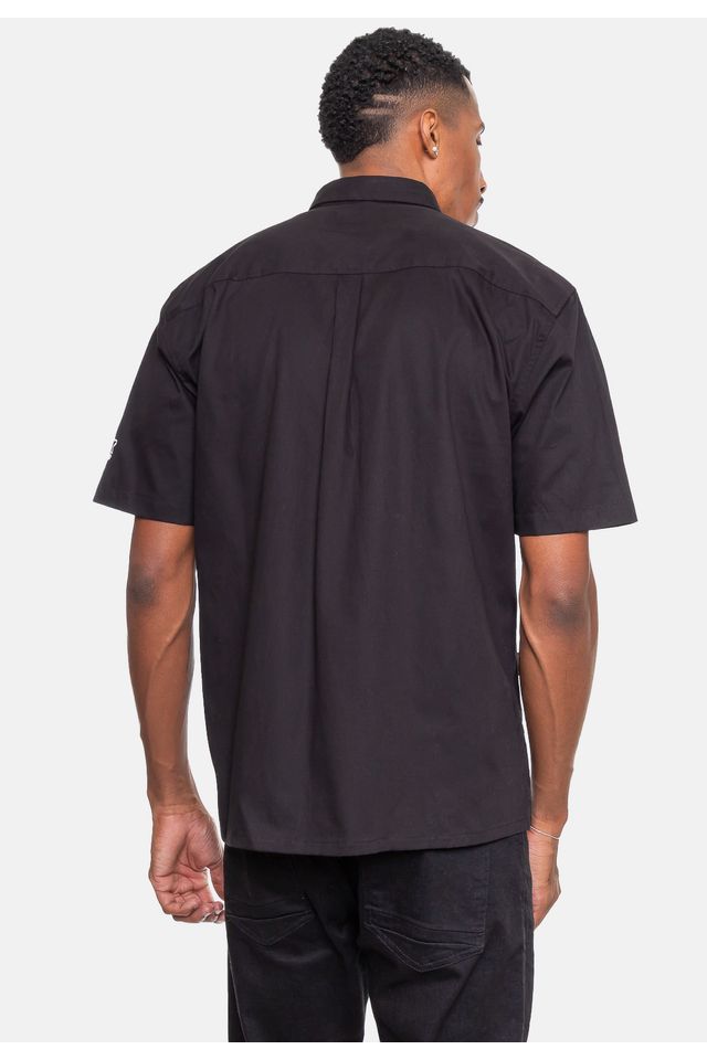 Camisa-Starter-Masculina-Label-ST-Preta