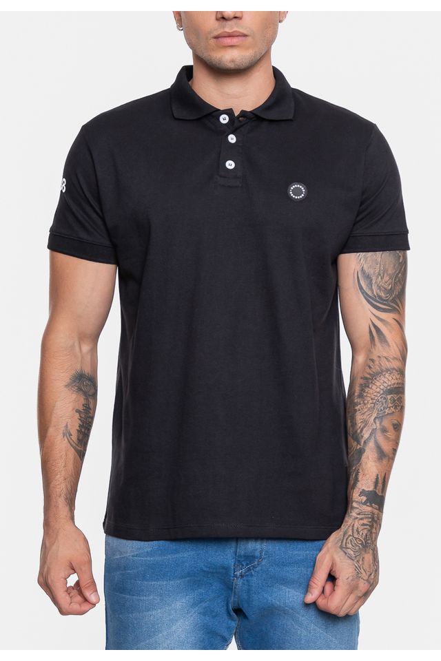 Camisa-Polo-Onbongo-Piquet-Masculina-Sign-Preta