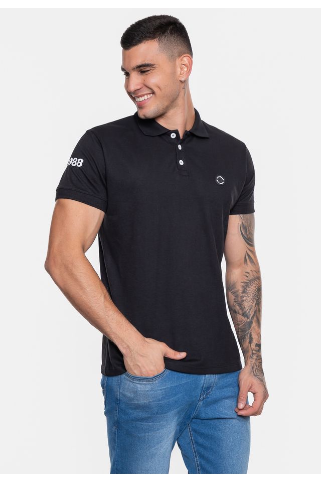 Camisa-Polo-Onbongo-Piquet-Masculina-Sign-Preta