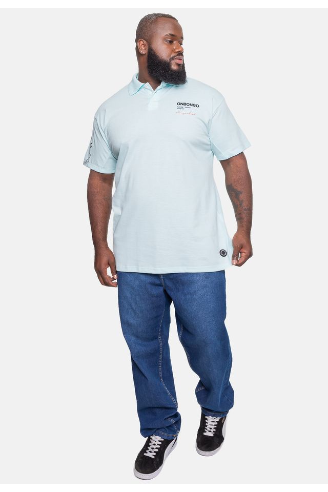 Camisa-Polo-Onbongo-Piquet-Plus-Size-Masculina-Azul