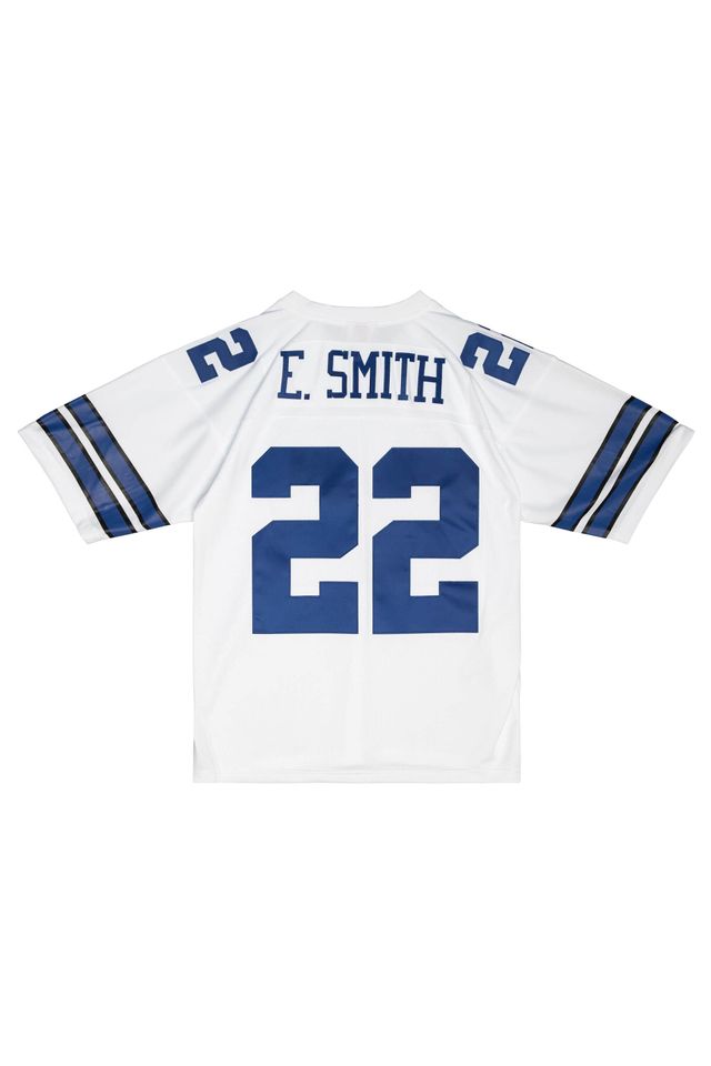 Camisa-Mitchell---Ness-NFL-Legacy-Emmitt-Smith-Dallas-Cowboys-1992-Jersey-Branca