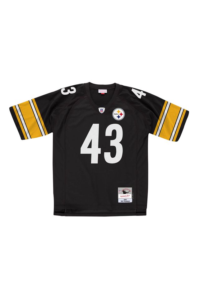 Camisa-Mitchell---Ness-NFL-Legacy-Jersey-Pittsburgh-Steelers-2005-Troy-Polamalu-Preta Camisa-Mitchell---Ness-NFL-Legacy-Jersey-Pittsburgh-Steelers-2005-Troy-Polamalu-Preta