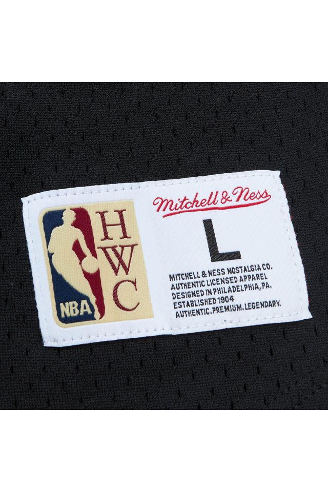 Camisa-Mitchell---Ness-On-The-Clock-Mesh-Button-Front-Los-Angeles-Lakers-Preta
