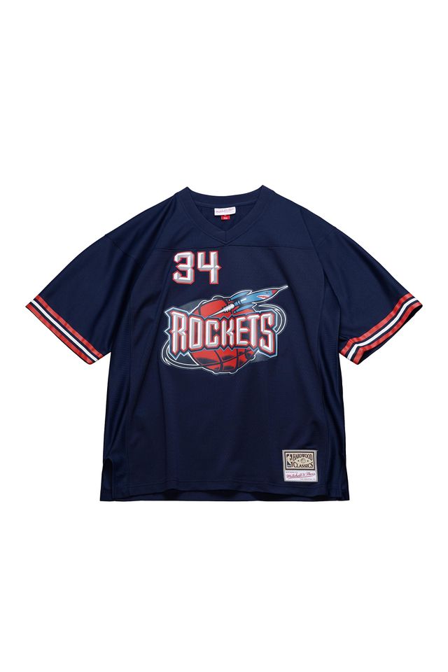 Camisa-Mitchell---Ness-NBA-Audible-Houston-Rockets-Hakeem-Olajuwon-Azul Camisa-Mitchell---Ness-NBA-Audible-Houston-Rockets-Hakeem-Olajuwon-Azul