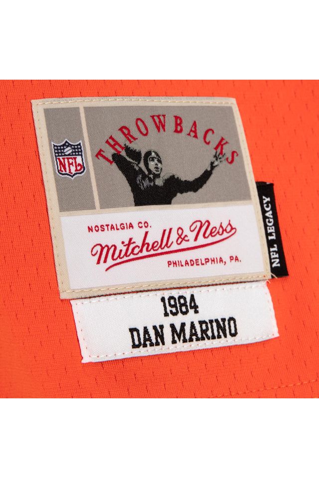 Camisa-Mitchell---Ness-NFL-Legacy-Miami-Dolphins-1984-Dan-Marino-Laranja