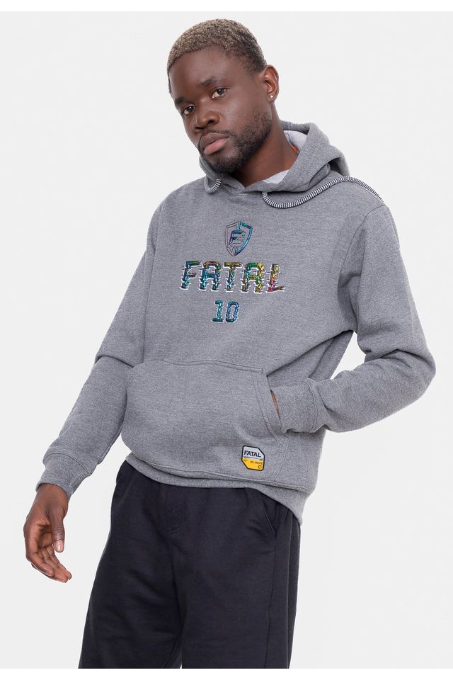 Moletom-Fatal-Fechado-Luigi-Cinza-Mescla Moletom-Fatal-Fechado-Luigi-Cinza-Mescla