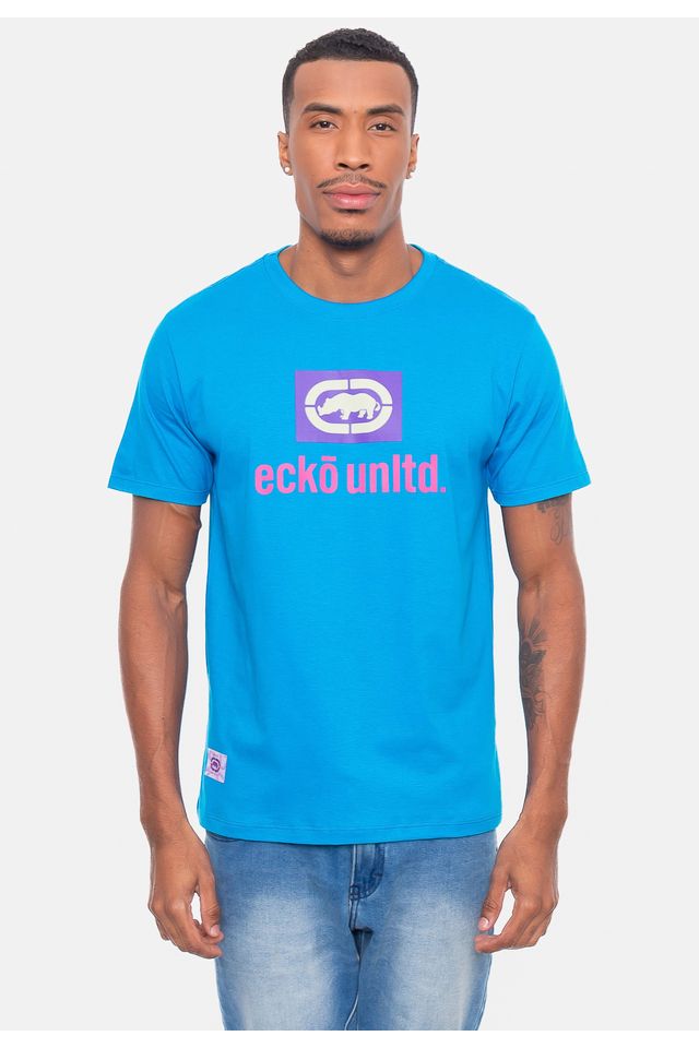 Camiseta-Ecko-Estampada-Azul Camiseta-Ecko-Estampada-Azul
