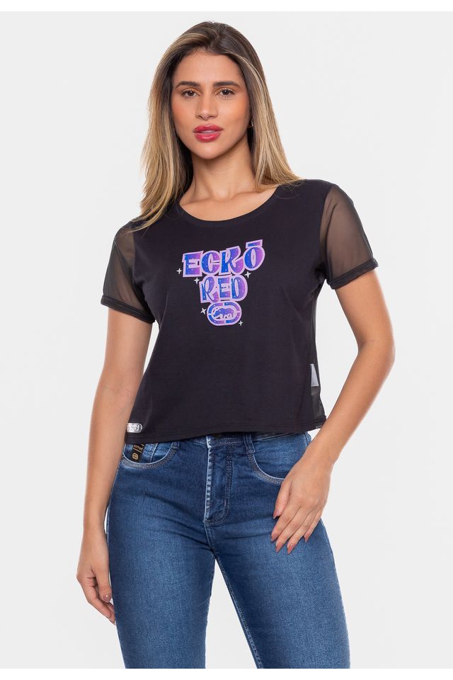 Cropped-Ecko-Feminina-Elu-Preta Cropped-Ecko-Feminina-Elu-Preta