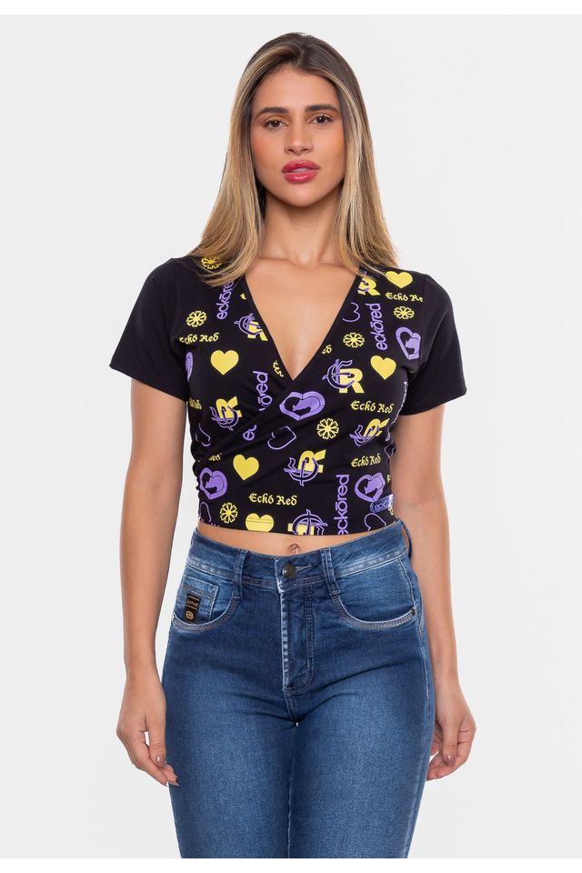 Cropped-Ecko-Feminina-Aspas-Preta Cropped-Ecko-Feminina-Aspas-Preta