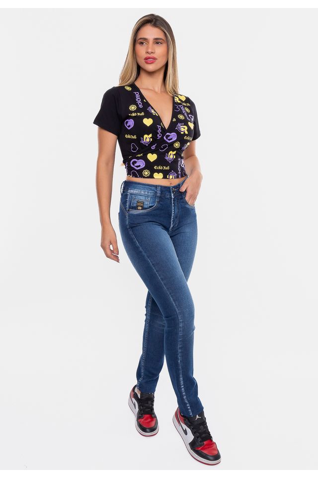 Cropped-Ecko-Feminina-Aspas-Preta