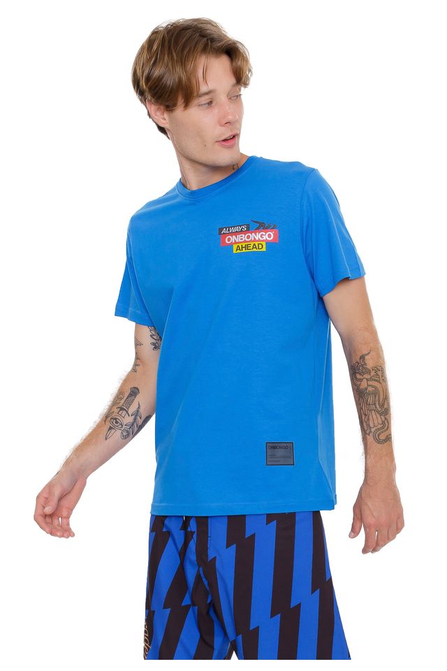 Camiseta-Onbongo-Attack-Azul