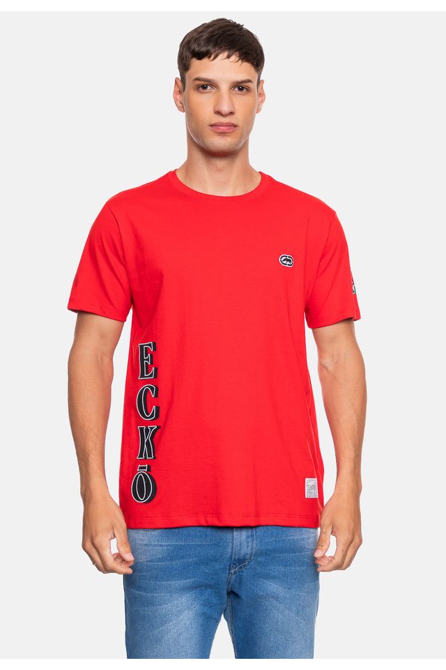 Camiseta-Ecko-Masculina-Luxury-Vermelha