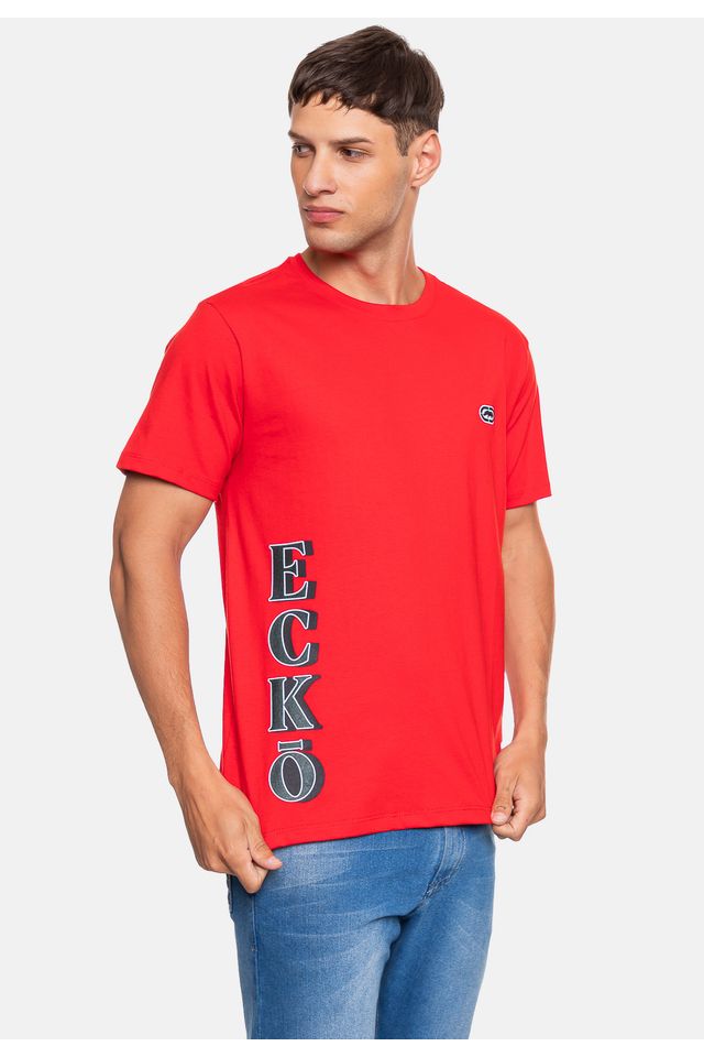 Camiseta-Ecko-Masculina-Luxury-Vermelha