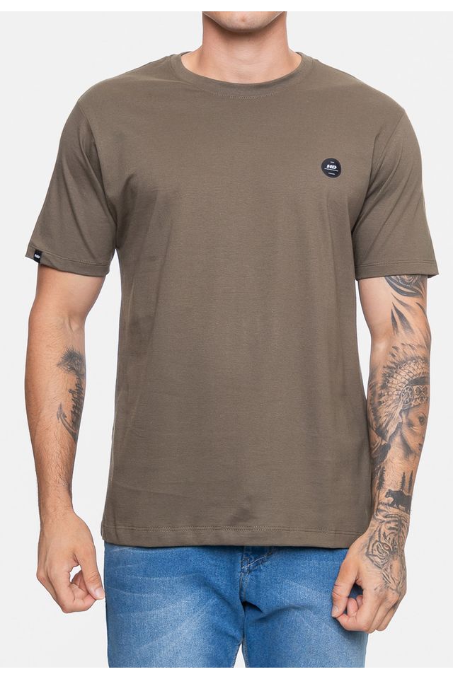 Camiseta-HD-Masculina-Marrom-Castor