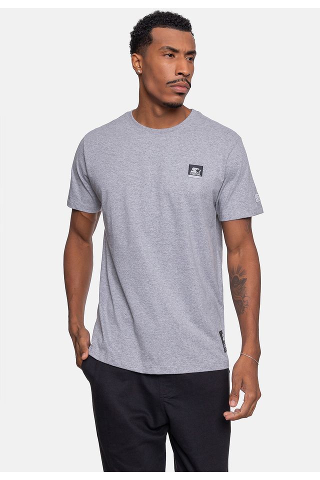 Camiseta-Starter-Estampada-Cinza-Mescla