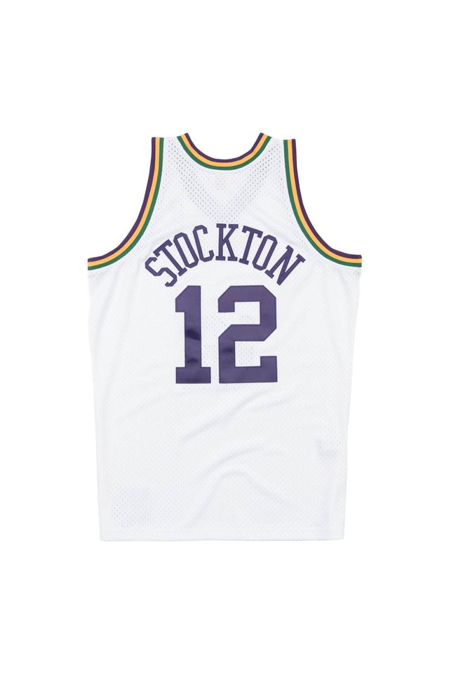 Regata-Mitchell---Ness-Swingman-Jersey-Utah-Jazz-1991-1992-John-Stockton-Branca