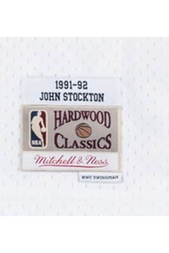 Regata-Mitchell---Ness-Swingman-Jersey-Utah-Jazz-1991-1992-John-Stockton-Branca