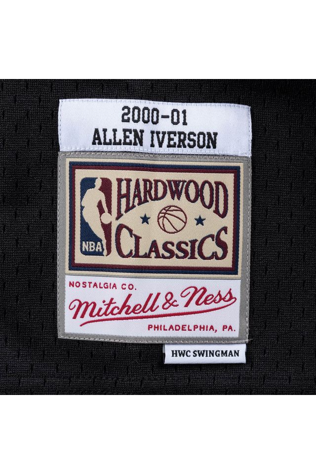 Regata-Mitchell---Ness-NBA-Swingman-Jersey-Philadelphia-76ERS-Allen-Iverson-Road-2000-01-Preta