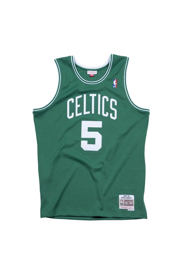 Regata-Mitchell---Ness-Road-Swingman-Jersey-Boston-Celtics-2007-08-Kevin-Garnett-Verde