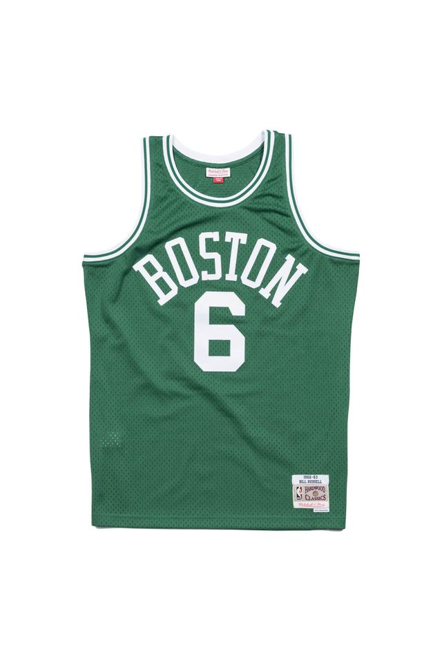 Regata-Mitchell---Ness-Road-Swingman-Jersey-Boston-Celtics-1962-63-Bill-Russell-Verde Regata-Mitchell---Ness-Road-Swingman-Jersey-Boston-Celtics-1962-63-Bill-Russell-Verde