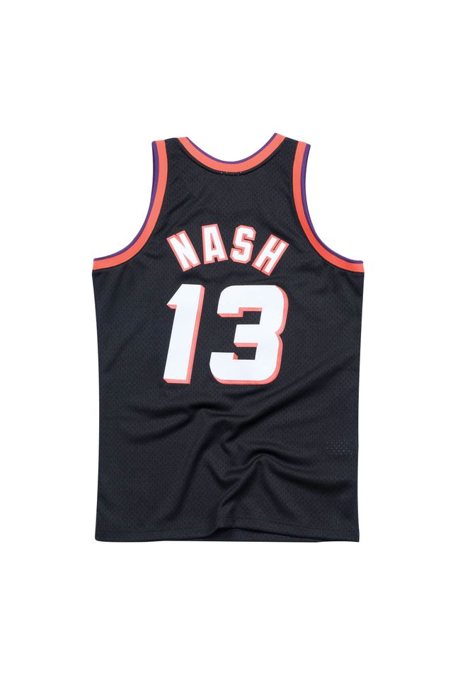 Regata-Mitchell---Ness-Alternate-Swingman-Jersey-Phoenix-Suns-1996-97-Steve-Nash-Preta