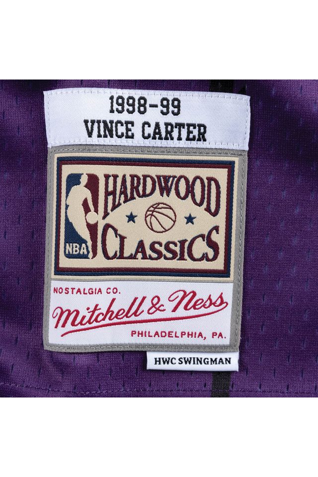 Regata-Mitchell---Ness-Road-Swingman-Jersey-Toronto-Raptors-1998-99-Vince-Carter-Roxa