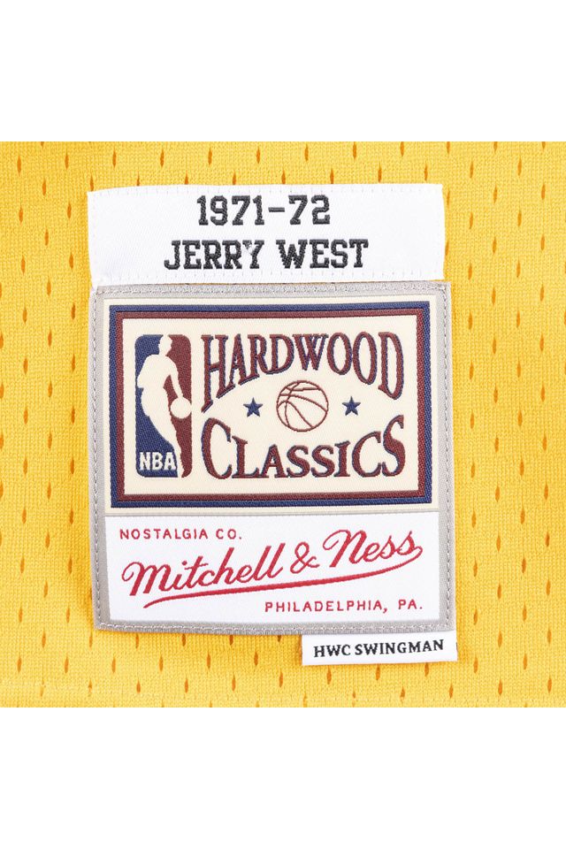 Regata-Mitchell---Ness-Swingman-Jersey-Los-Angeles-Lakers-1971-72-Jerry-West-Amarela