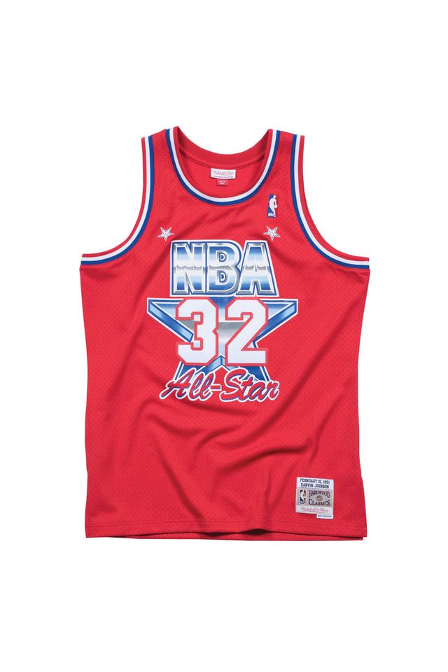 Regata-Mitchell---Ness-All-Star-West-Swingman-Jersey-1991-Magic-Johnson-Vermelha Regata-Mitchell---Ness-All-Star-West-Swingman-Jersey-1991-Magic-Johnson-Vermelha