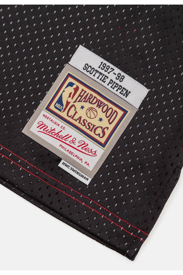 Regata-Mitchell---Ness-Split-Swingman-Jersey-Chicago-Bulls-1997-98-Scottie-Pippen-Preta