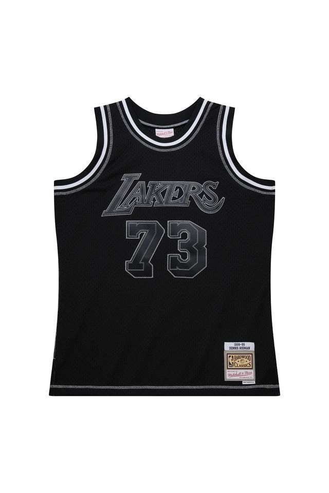Regata-Mitchell---Ness-Contrast-2K-Swingman-Jersey-Lakers-1998-99-Dennis-Rodman-Preta Regata-Mitchell---Ness-Contrast-2K-Swingman-Jersey-Lakers-1998-99-Dennis-Rodman-Preta