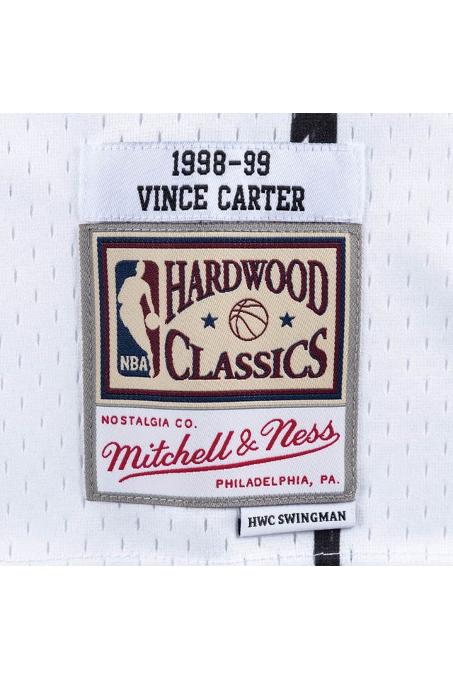 Regata-Mitchell---Ness-Home-Swingman-Jersey-Toronto-Raptors-1998-99-Vince-Carter-Branca