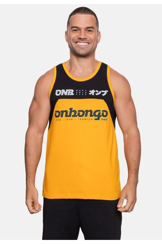 Regata-Onbongo-Estampada-Preta