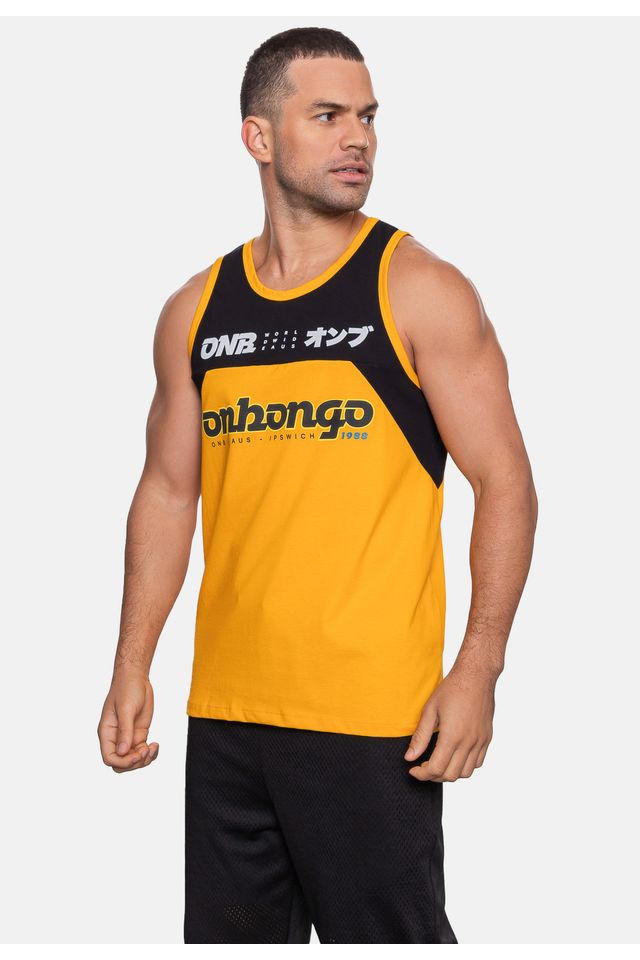 Regata-Onbongo-Estampada-Preta