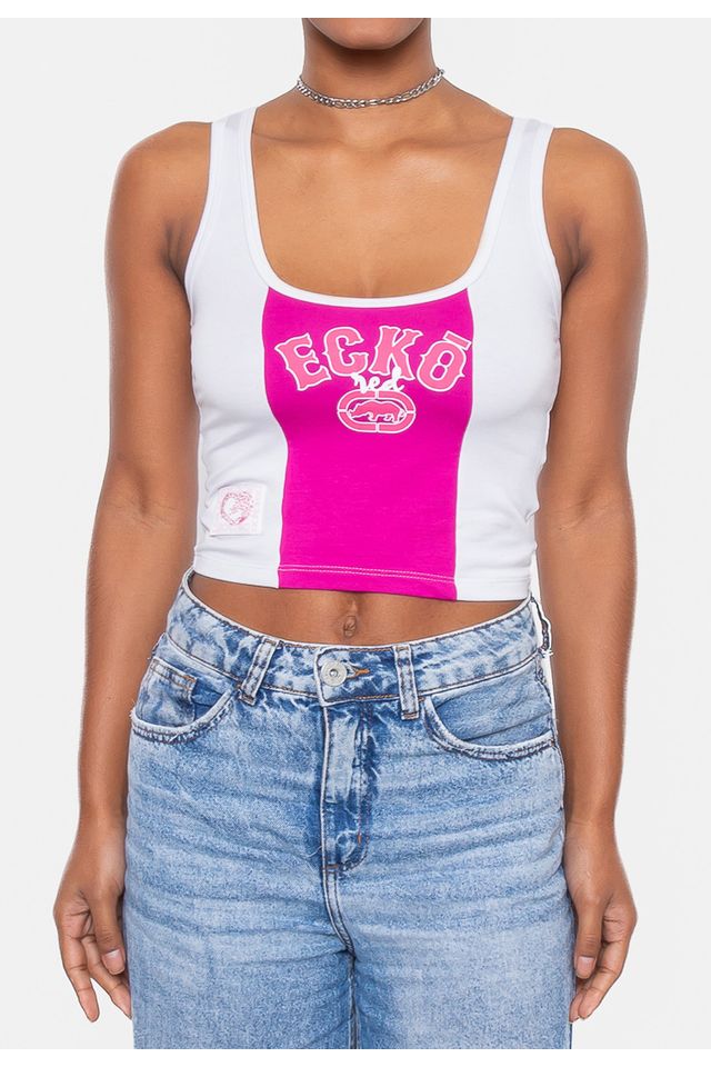 Top-Ecko-Feminino-Danny-Branca Top-Ecko-Feminino-Danny-Branca