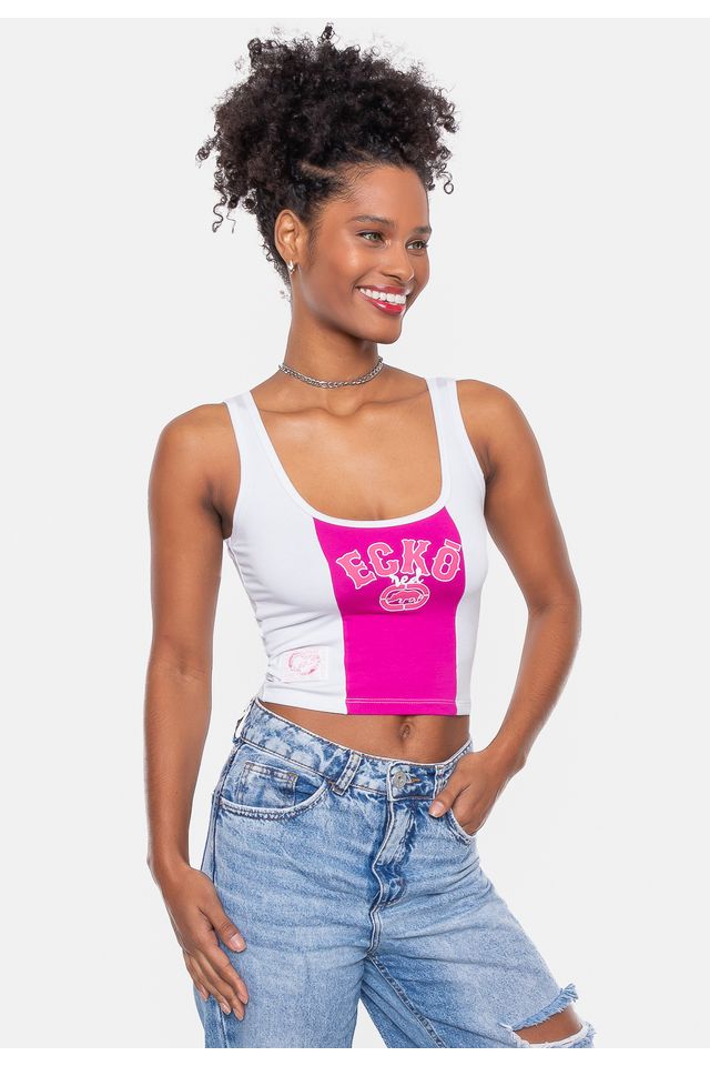 Top-Ecko-Feminino-Danny-Branca Top-Ecko-Feminino-Danny-Branca